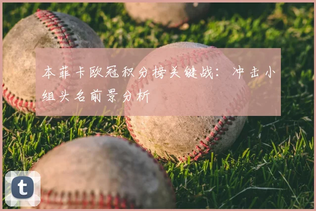 本菲卡欧冠积分榜关键战：冲击小组头名前景分析