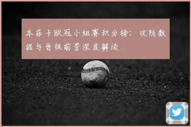 本菲卡欧冠小组赛积分榜：攻防数据与晋级前景深度解读